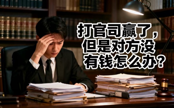 深圳追債公司:打官司贏了但是對(duì)方?jīng)]有錢怎么辦
