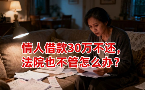 深圳債務(wù)公司:情人借款30萬不還法院也不管怎么辦