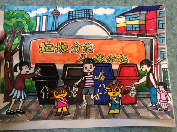 為小藝術(shù)家們點贊！“垃圾分類，我們有‘畫’說”